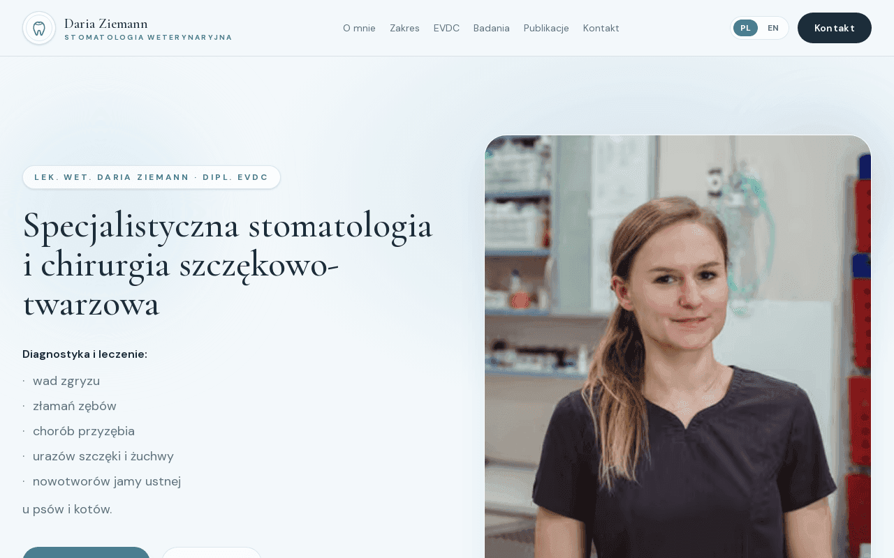 Zrzut ekranu — Weterynarz stomatolog