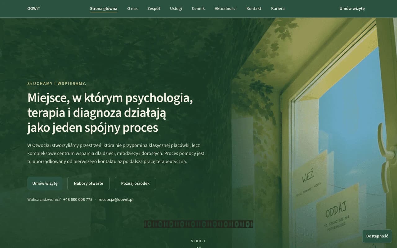 Strona OOWiT, rzeczywisty projekt DuoDev